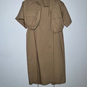 Midi dress in Tan